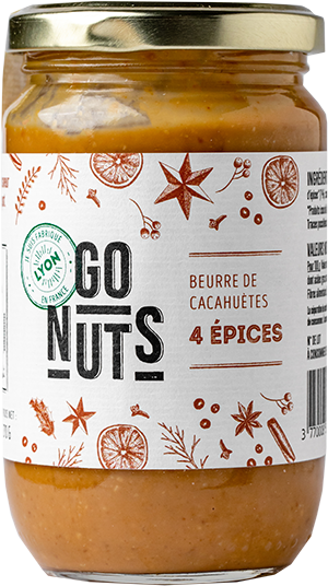 Beurre de cacahuètes 4 épices bio - 1